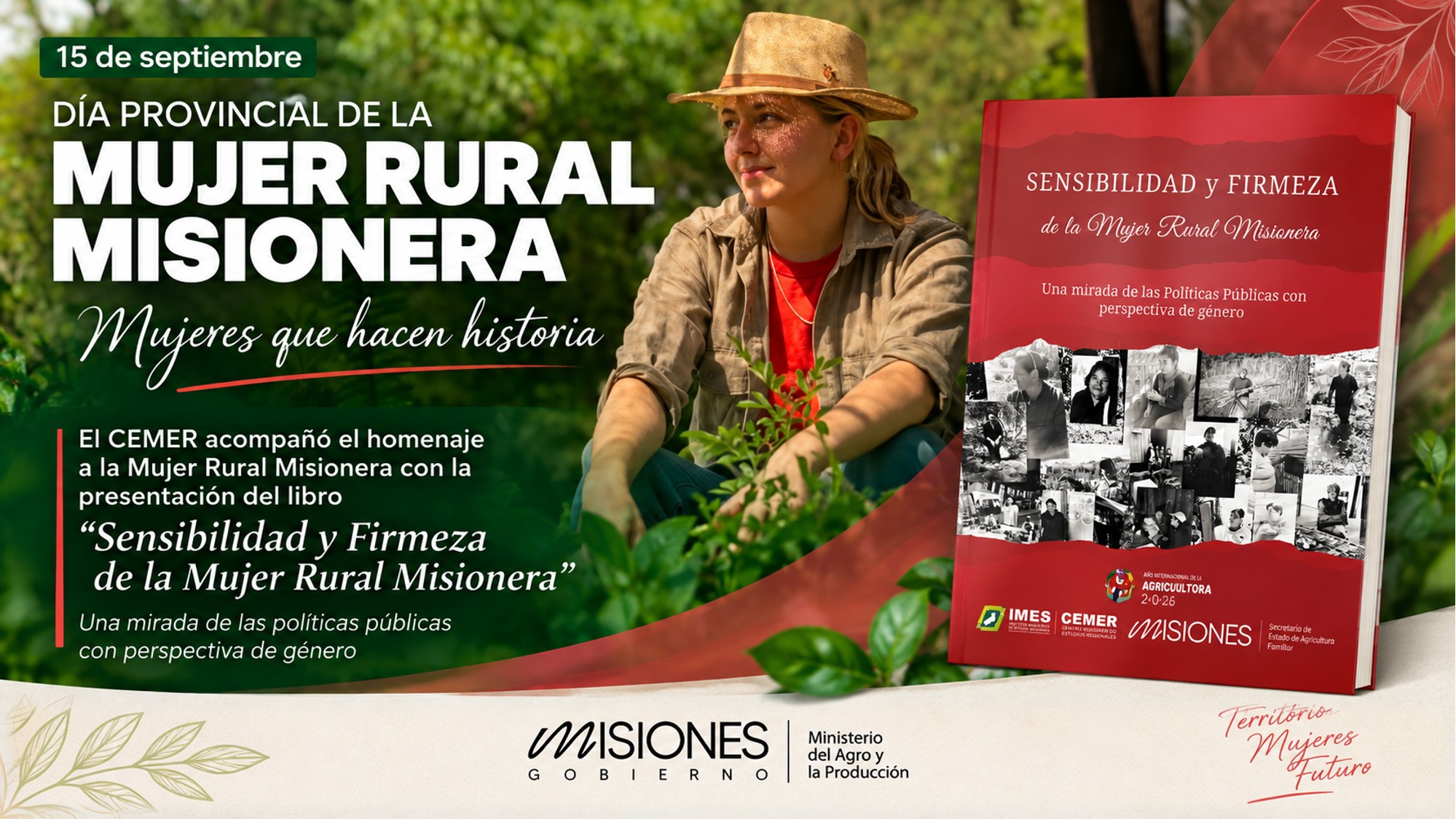 Imagen de portada de El CEMER acompañó el homenaje a la Mujer Rural Misionera con la presentación del Libro "Sensibilidad y Firmeza de la Mujer Rural Misionera"